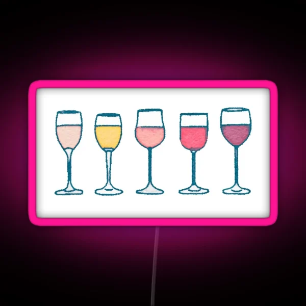 Wine RGB Neon Sign