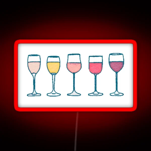 Wine RGB Neon Sign