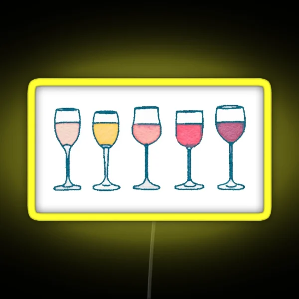 Wine RGB Neon Sign