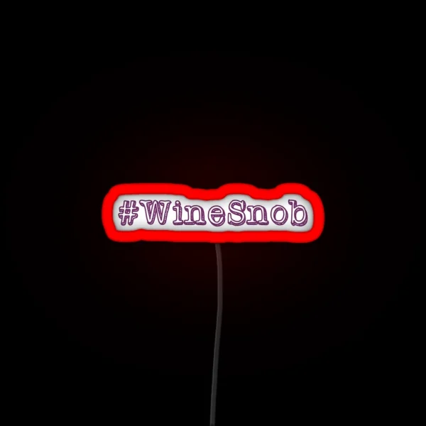 Wine Snob RGB Neon Sign