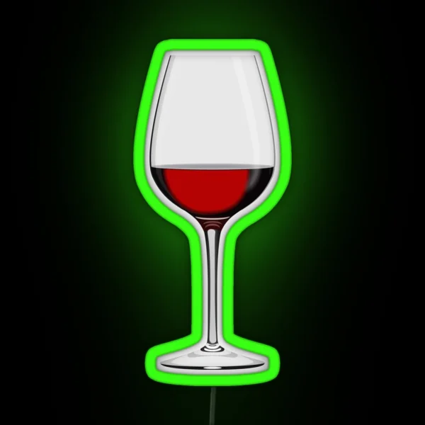 Wineglass RGB Neon Sign