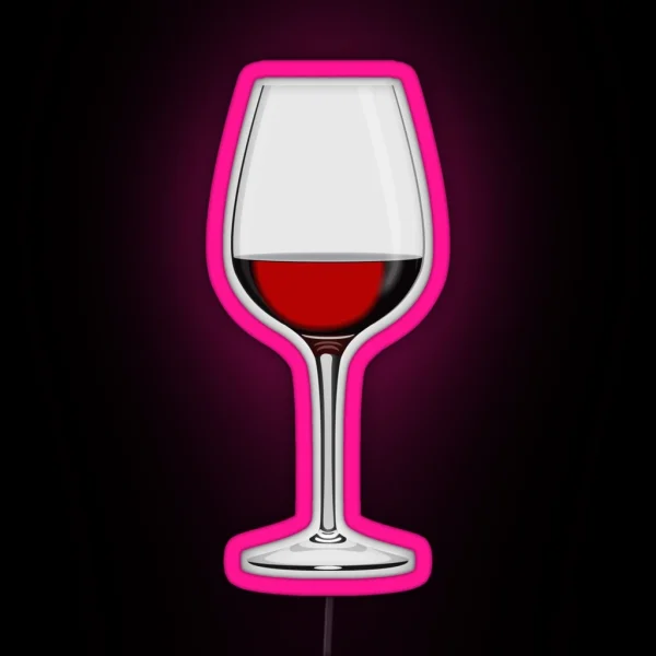 Wineglass RGB Neon Sign