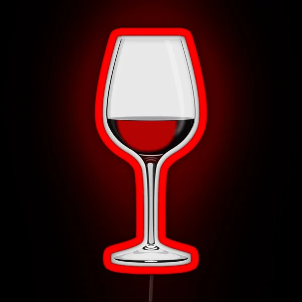 Wineglass RGB Neon Sign