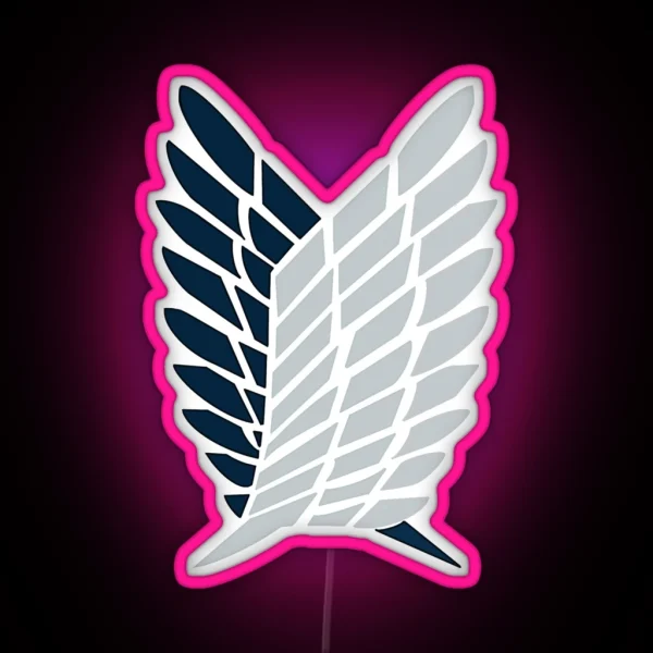 Wings Of Freedom From Attack On Taitn RGB Neon Sign