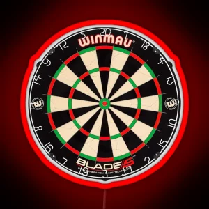 Winmau Blade 5 Dartboard RGB Neon Sign