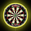 Vibrant RGB neon LED sign for authentic darts tournament atmosphere ambiance