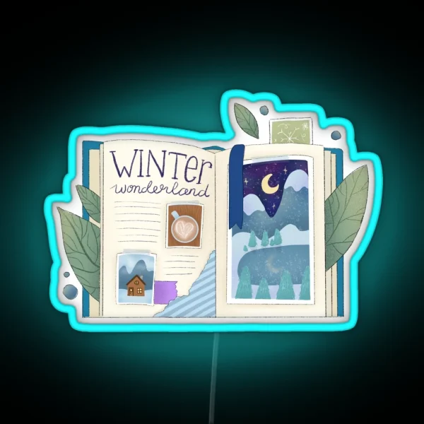 Winter Scrapbook RGB Neon Sign