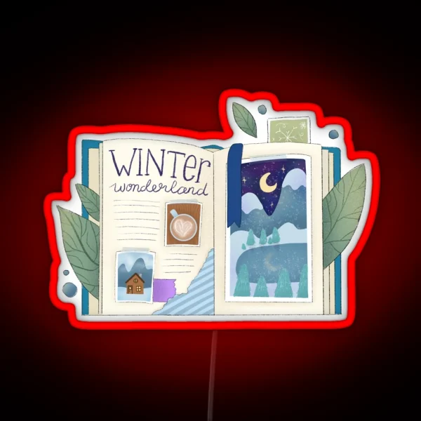 Winter Scrapbook RGB Neon Sign