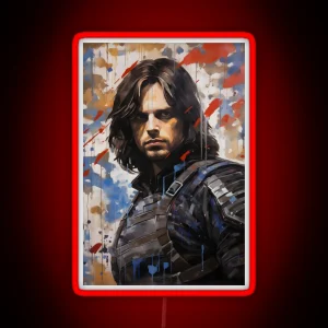 Winter Soldier Painting RGB Neon Sign