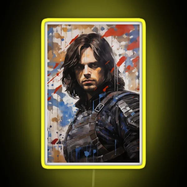 Winter Soldier Painting RGB Neon Sign