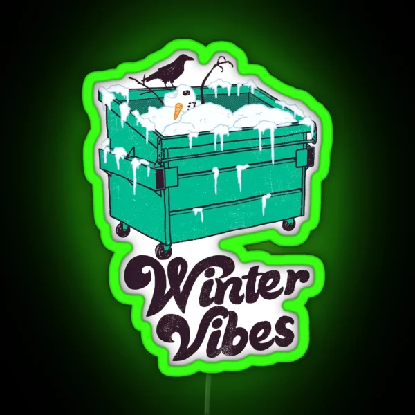 Winter Vibes RGB Neon Sign