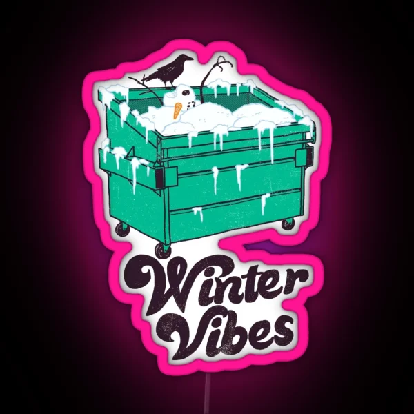 Winter Vibes RGB Neon Sign