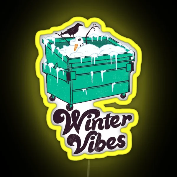 Winter Vibes RGB Neon Sign