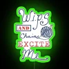 Electric retro aesthetic neon light for industrial home decor enthusiasts.