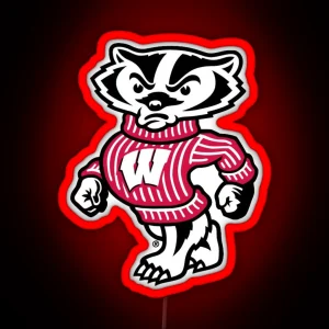 Wisconsin Badger RGB Neon Sign