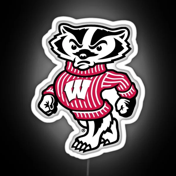 Wisconsin Badger RGB Neon Sign