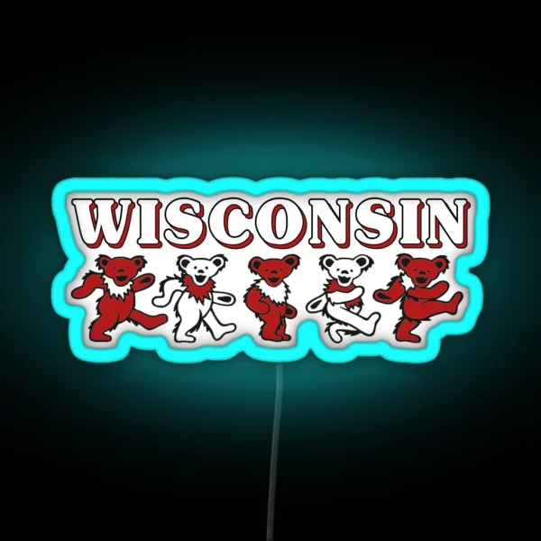 Wisconsin Bears RGB Neon Sign