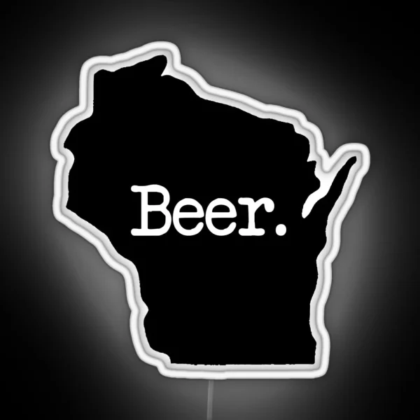 Wisconsin Beer WI RGB Neon Sign