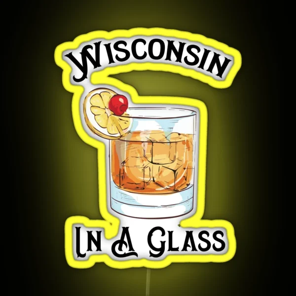 Wisconsin Brandy Old Fashion RGB Neon Sign