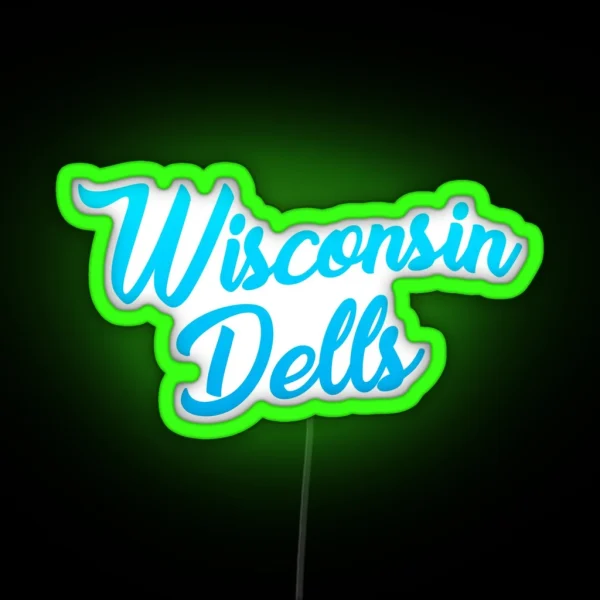 Wisconsin Dells RGB Neon Sign