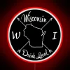 Support local artisans with this vibrant Wisconsin-themed neon bar sign.
