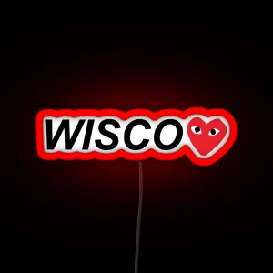 Wisconsin Heart RGB Neon Sign