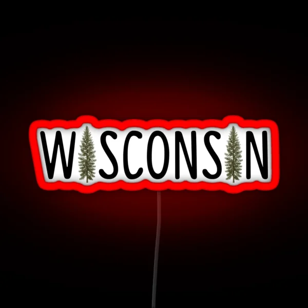 Wisconsin Pine RGB Neon Sign