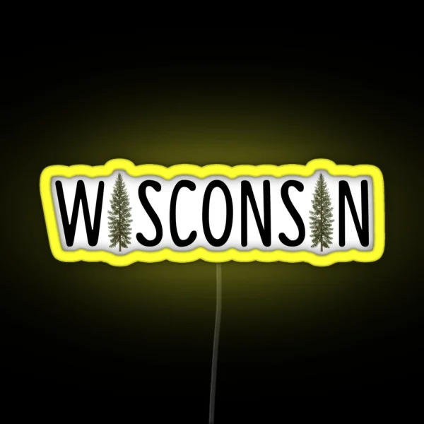 Wisconsin Pine RGB Neon Sign