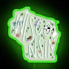Brighten Your Home with Vibrant Wisconsin State Neon Sign Decor