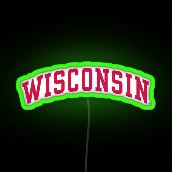 Wisconsin RGB Neon Sign