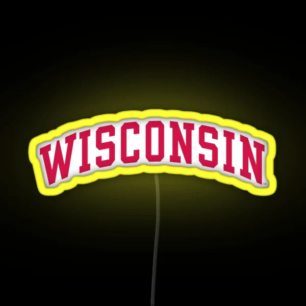 Wisconsin RGB Neon Sign
