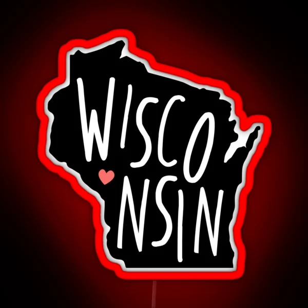 Wisconsin RGB Neon Sign