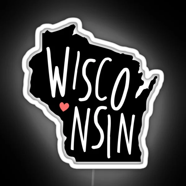 Wisconsin RGB Neon Sign