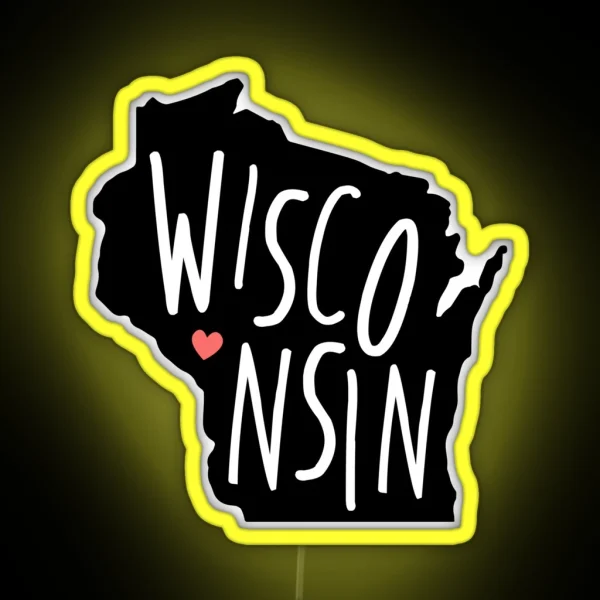 Wisconsin RGB Neon Sign