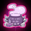 RGB Neon Sign of Witches' Cauldrons by Nikury Illuminated Artwork