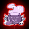 Magical Nikury Neon Sign: Spellbinding Witch's Cauldron Ambient Wall Decoration