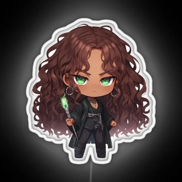 Witch Mythical Chibi RGB Neon Sign