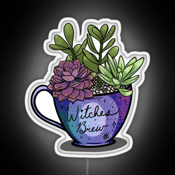 Witches Brew Succulents RGB Neon Sign