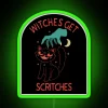 Mysterious Witches' Coven Sign with Color-Changing Neon LED Lighting