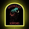 Neon RGB LED Sign Featuring Witches Get Scratches Mural Artwork