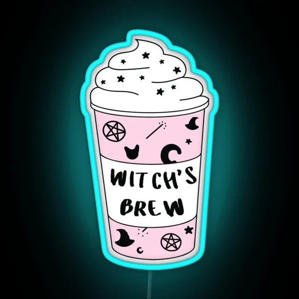 Witchs Brew Coffee RGB Neon Sign