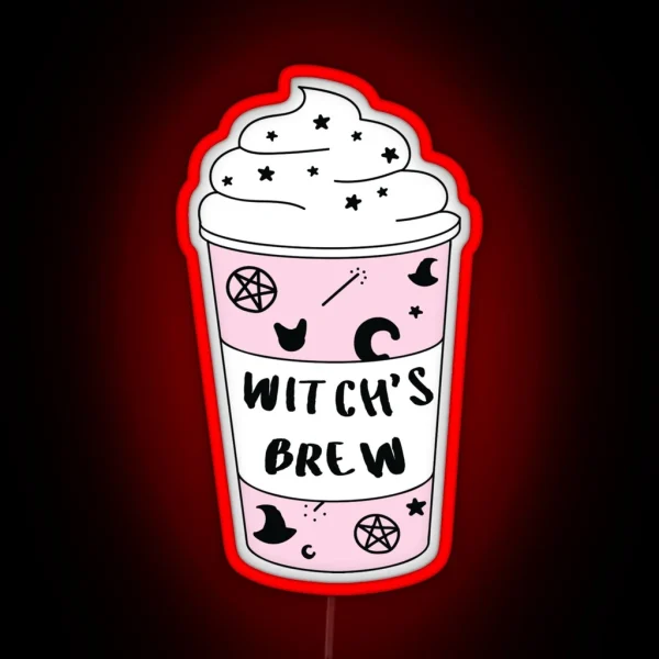 Witchs Brew Coffee RGB Neon Sign