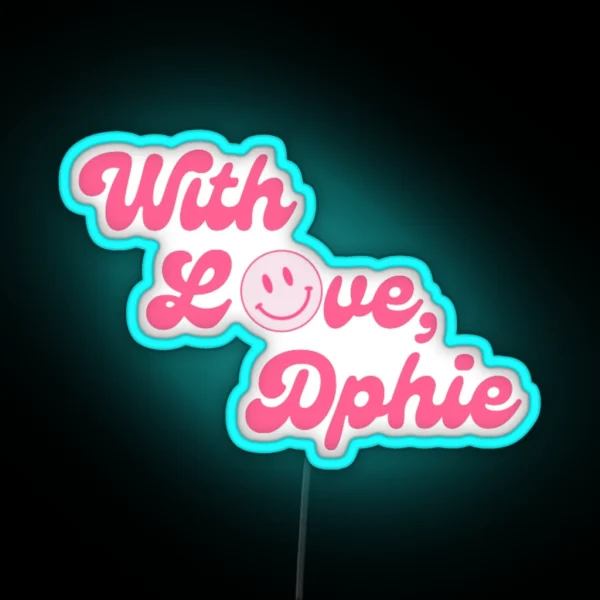 With Love Dphie Led RGB Neon Sign