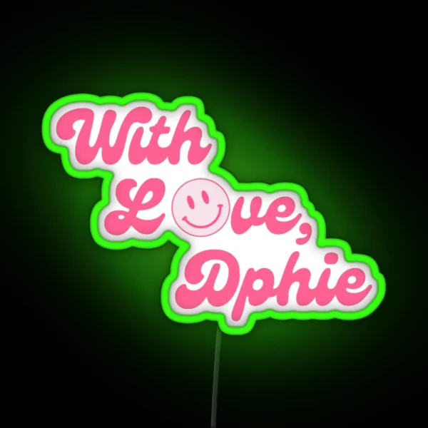 With Love Dphie Led RGB Neon Sign