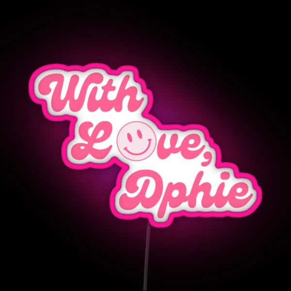 With Love Dphie Led RGB Neon Sign