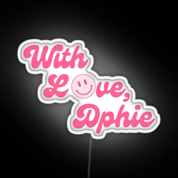 With Love Dphie Led RGB Neon Sign