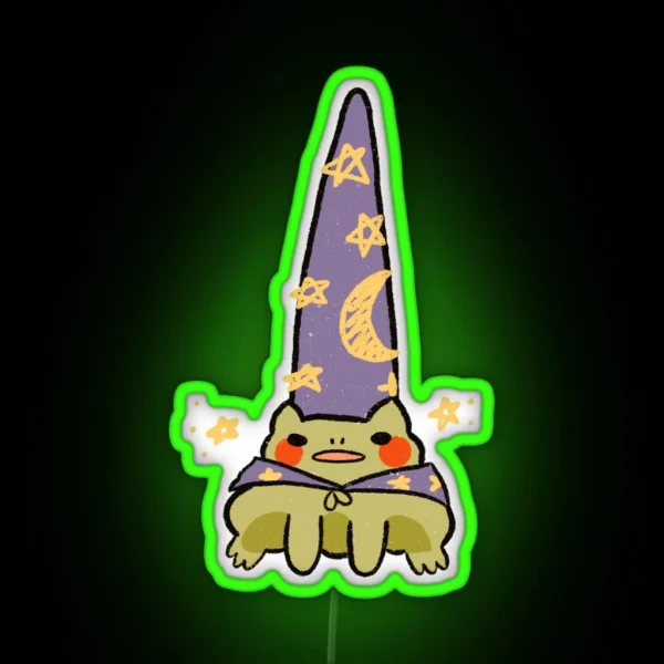 Wizard Frog RGB Neon Sign