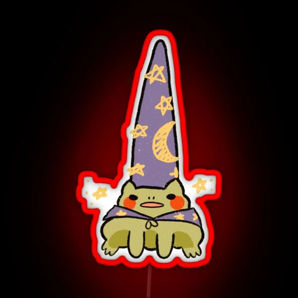 Wizard Frog RGB Neon Sign