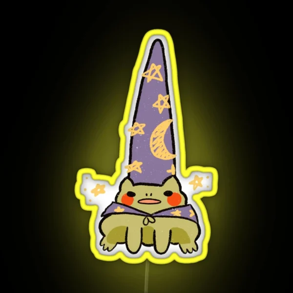Wizard Frog RGB Neon Sign