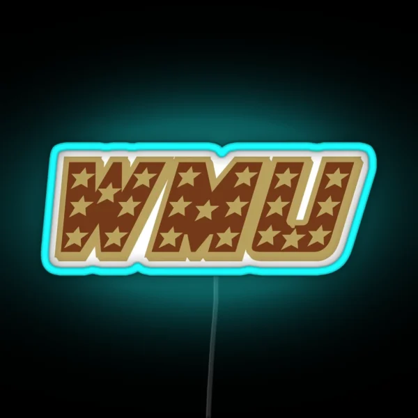 WMU Stars RGB Neon Sign